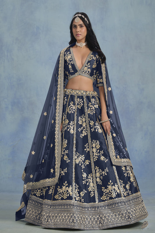 Blue Plazzo for Navratri – Cool and classy, great for dancing through the night.
