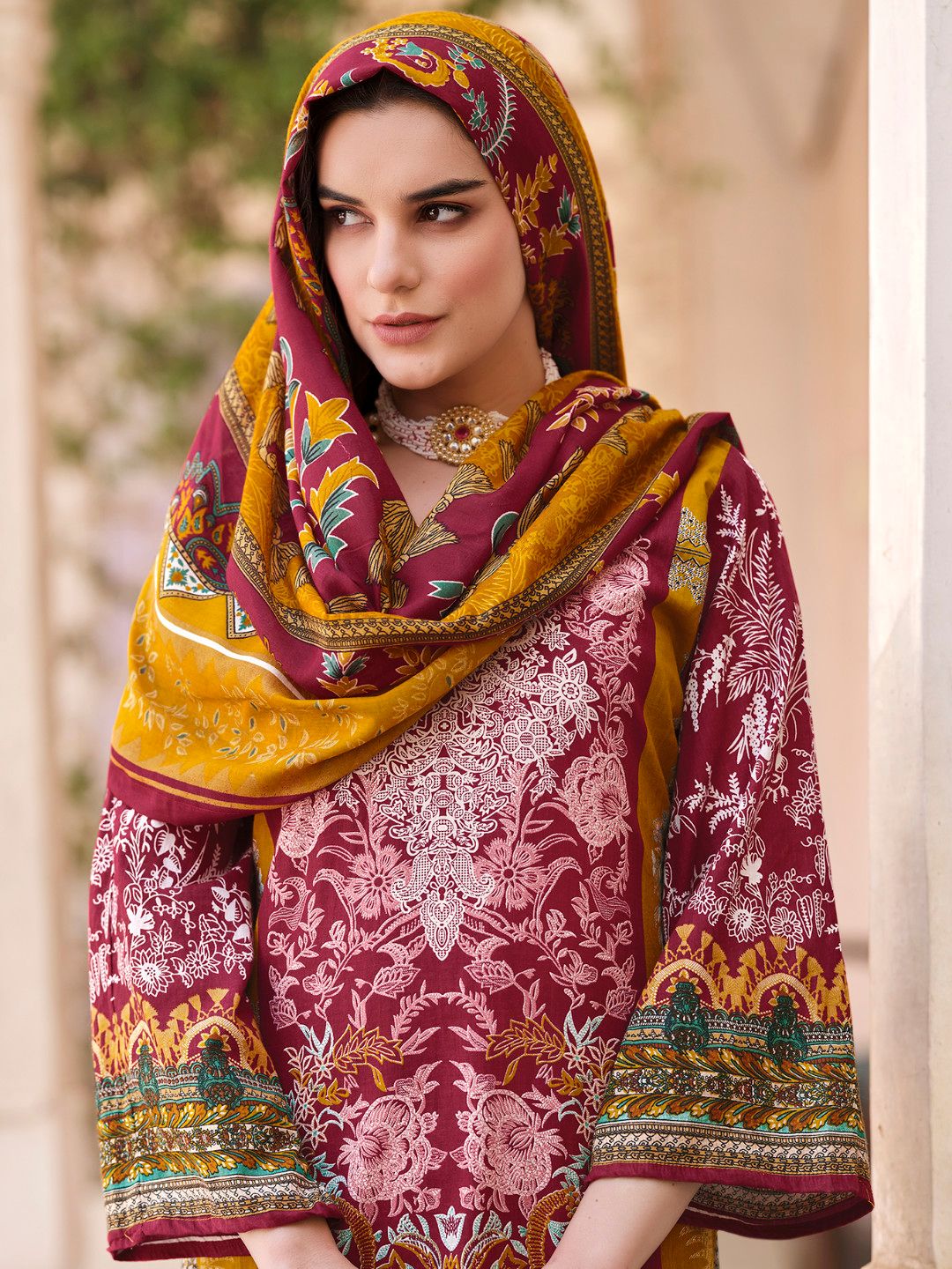 Buy Red Salwar Online In Pure Cotton | Usa & Uk – seyuri