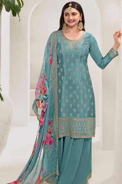 Pakistani Indian Eid Ramadan Function Party Salwar Kameez Palazzo Dupatta Dresses