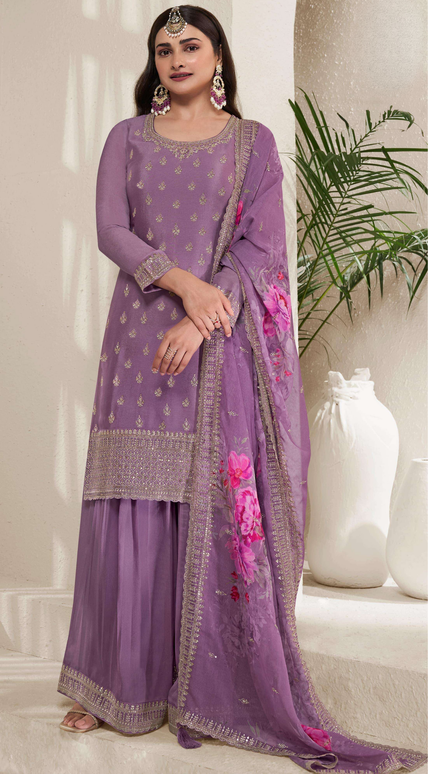 Beautiful Wedding Reception Party Wear Embroidery Worked Salwar Kameez Dupatta Suit