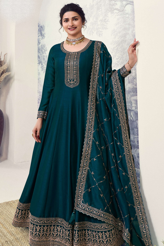 Wedding Reception Function Ethnic Party Wear Stylish Anarkali Dupatta Gown Suit