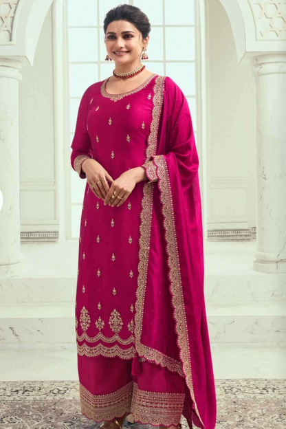 Pakistani Designer Eid Ramadan Special Party Wear Salwar Kameez Palazzo Dupatta Suit