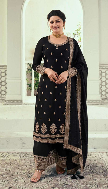 Beautiful Traditional Party Wear Stylish Salwar Kameez Palazzo With Dupatta Dresses