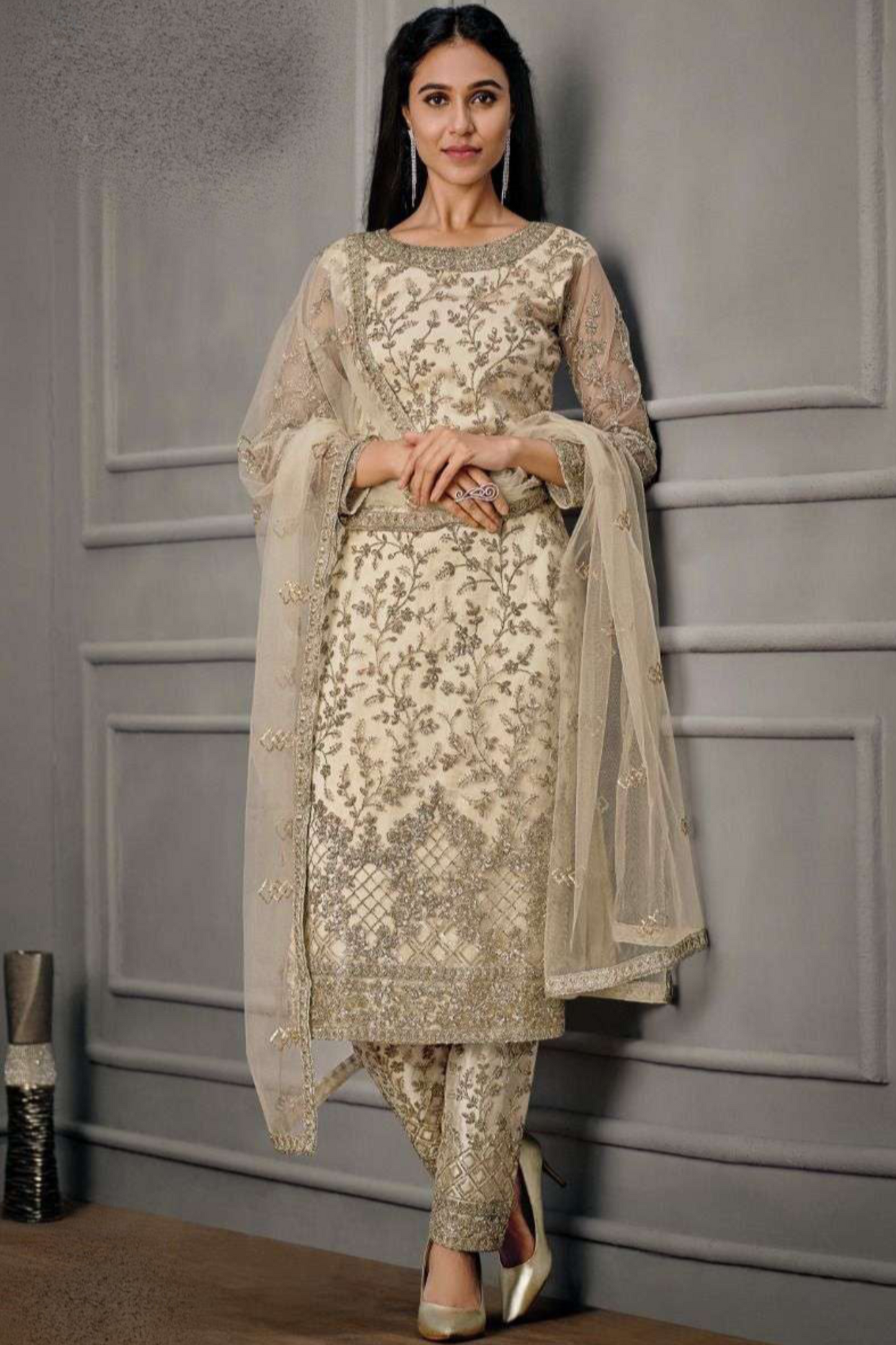 Eid Ramadan Wear Salwar Kameez Suits Wonderful Worked Trouser Pant Dress